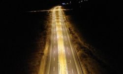 Avanos yolu aydınlatıldı
