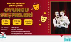 Şehir Tiyatrosu için oyuncu seçmeleri yapılacak
