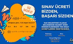 Gençlerin sınav ücreti Nar Belediyesinden