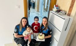 Emniyetten minik Yağız’a doğum günü sürprizi