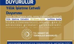 Sanayi işletmelerine uyarı