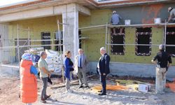 Yazıcı, Hacıbektaş'ta okul inşaatını inceledi