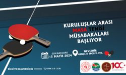 Kuruluşlar Arası Masa Tenisi Müsabakalarına başvurular başladı