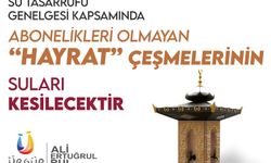Ürgüp Belediyesi hayrat çeşmelerinin suyunu kesiyor