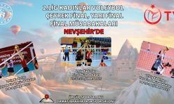 2.Lig kadınlar çeyrek final müsabakaları Nevşehir'de