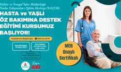 Hasta ve yaşlı öz bakımına destek eğitim kursu başlıyor