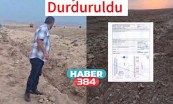 Kaçak su kazısı durduruldu