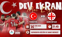 Türkiye - Gürcistan maçı dev ekranda