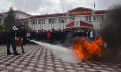 Kardelen’de yangın tatbikatı başarıyla yapıldı
