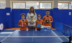 Kardelenli küçükler masa tenisinde il ikincisi oldu