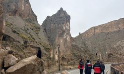 Kayseri Soğanlı Vadisi’nde Kaya Kopması