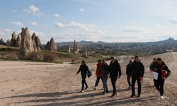 Kapadokya Alan Başkanı Aslanbay, ATV-UTV güzergahında incelemede bulundu