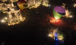 Paşabağları'nda Night Glow gösterisi