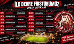 Nevşehirspor’un ilk devre fikstürü belli oldu