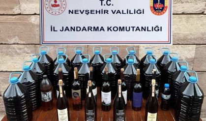 Jandarma kaçak alkol ele geçirdi