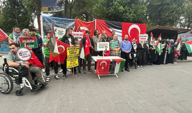 Nevşehir’de Gazze için 2 hafta sürecek eylem başlatıldı