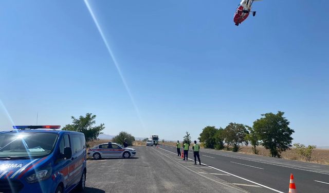 Jandarma Kozaklı’da havadan trafik denetimi yaptı