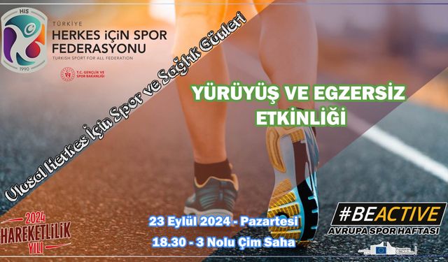 Ulusal Herkes İçin Spor ve Sağlık Günleri başlıyor