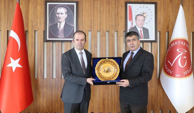 Uçhisar Belediye Başkanı Çamcı’dan Rektör Aktekin’e ziyaret