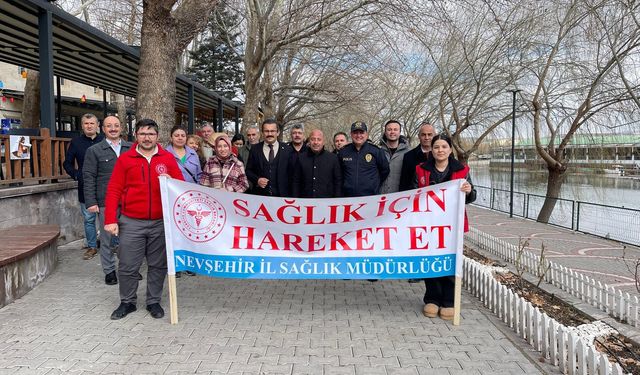 Avanos'ta "Sağlık İçin Hareket Et" yürüyüşü düzenlendi