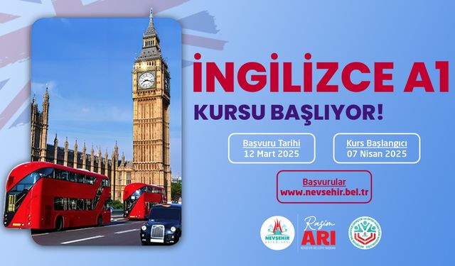 İngilizce A1 kursu açılacak