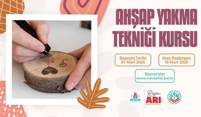 KAPEM’de ahşap yakma tekniği kursu