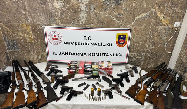 Ürgüp'te silahlanma operasyonu