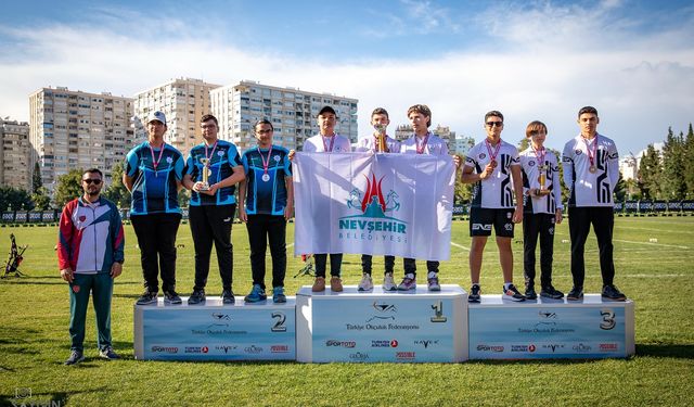 Nevşehirli sporcular okçulukta Türkiye Şampiyonu oldu