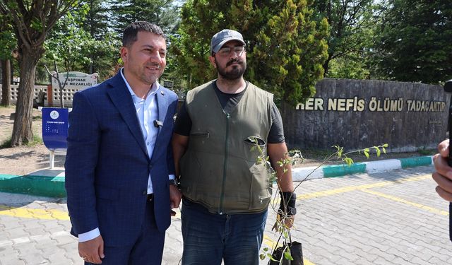 3 bin 500 adet badem fidanı dağıtıldı