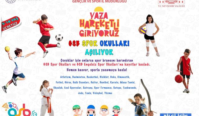 Spor okulları kayıtları başladı
