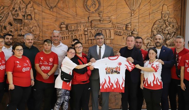 Türkiye Özel Sporcular Federasyonu’ndan Aktekin’e ziyaret