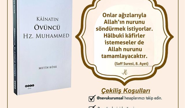 “Kâinatın Övüncü Hz. Muhammed” kitabı hediye