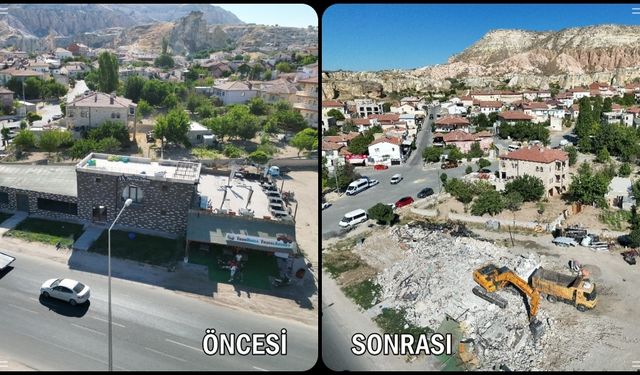 Çavuşin'de otel ve restoran yıkıldı