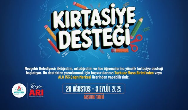 Kırtasiye desteği başvuruları başladı
