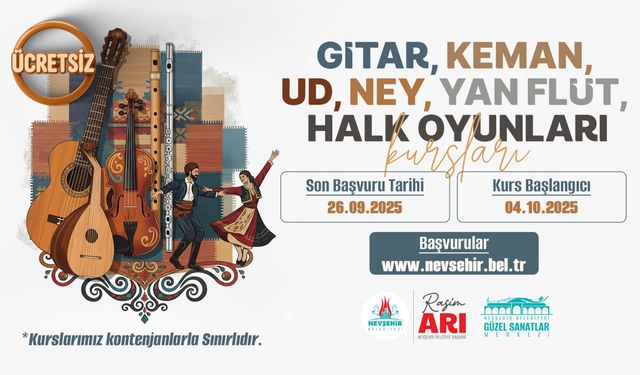 Güzel Sanatlar Merkezinden kurs duyurusu