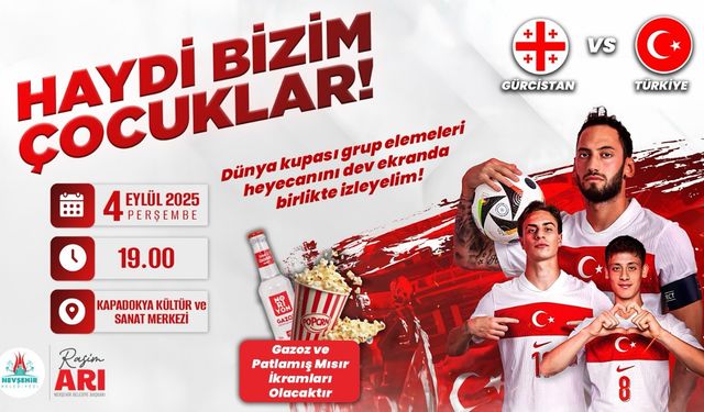 Milli maç dev ekranda yayınlanacak