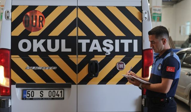 Okul servisleri denetlendi