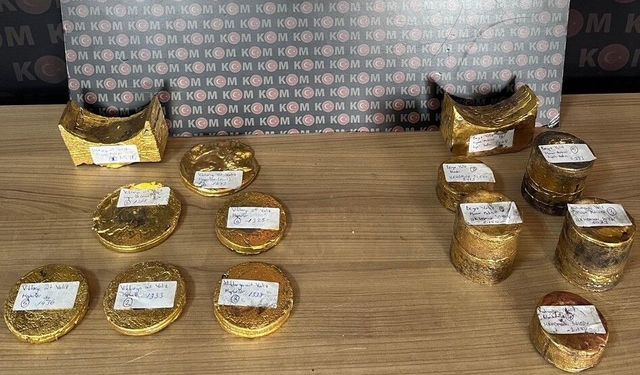 Kıyma ve hamur makinesinden 61 kilodan fazla altın çıktı