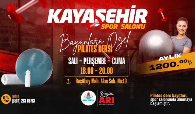 Nevşehir’de kadınlara özel pilates dersleri başlıyor