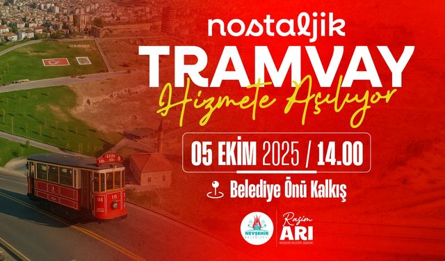 Nostaljik tramvay hizmete giriyor
