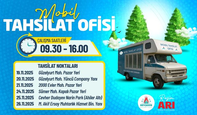 Mobil Tahsilat Ofisi farklı noktalarda hizmet verecek