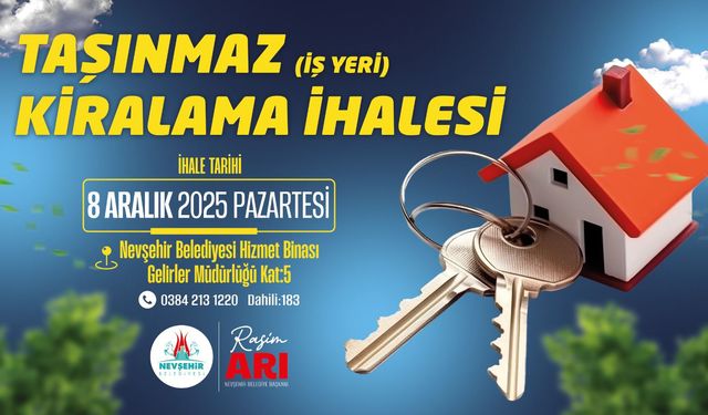 Taşınmazlar kiraya verilecek