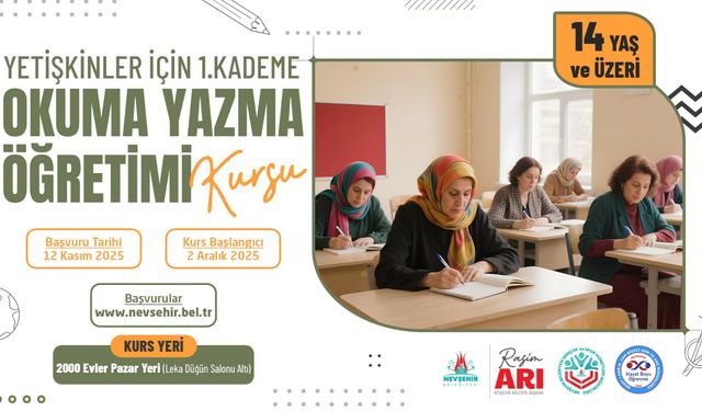 Yetişkinler için okuma yazma kursu açılacak