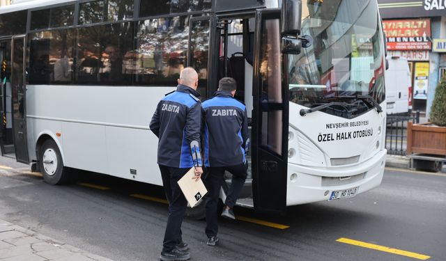Halk Otobüslerine Yönelik Denetimler Sürüyor