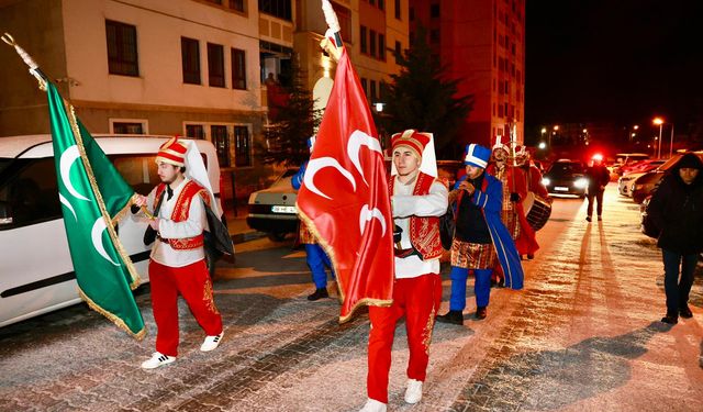 Sahura mehter takımıyla uyandılar