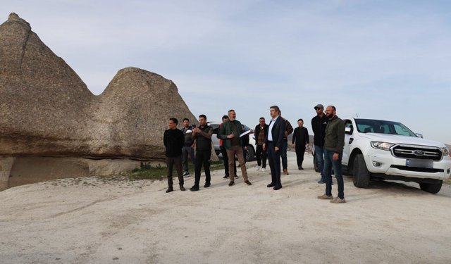 Alan Başkanı Aslanbay, CİP safari parkur alanları düzenlemesini yerinde inceledi