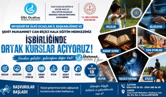 Ülkü Ocakları yaz kursları için düğmeye bastı
