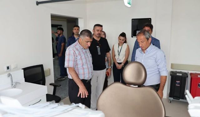 Aktekin, Diş Hekimliği Eğitim ve Hastane Binası’nı inceledi