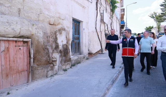 Kapadokya Alan Başkanı Aslanbay, Ortahisar’da incelemelerde bulundu