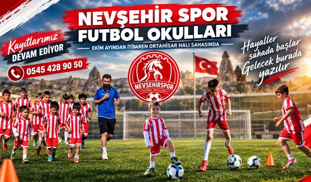 Nevşehir Spor Futbol Okulları’nda kış dönemi kayıtları başladı